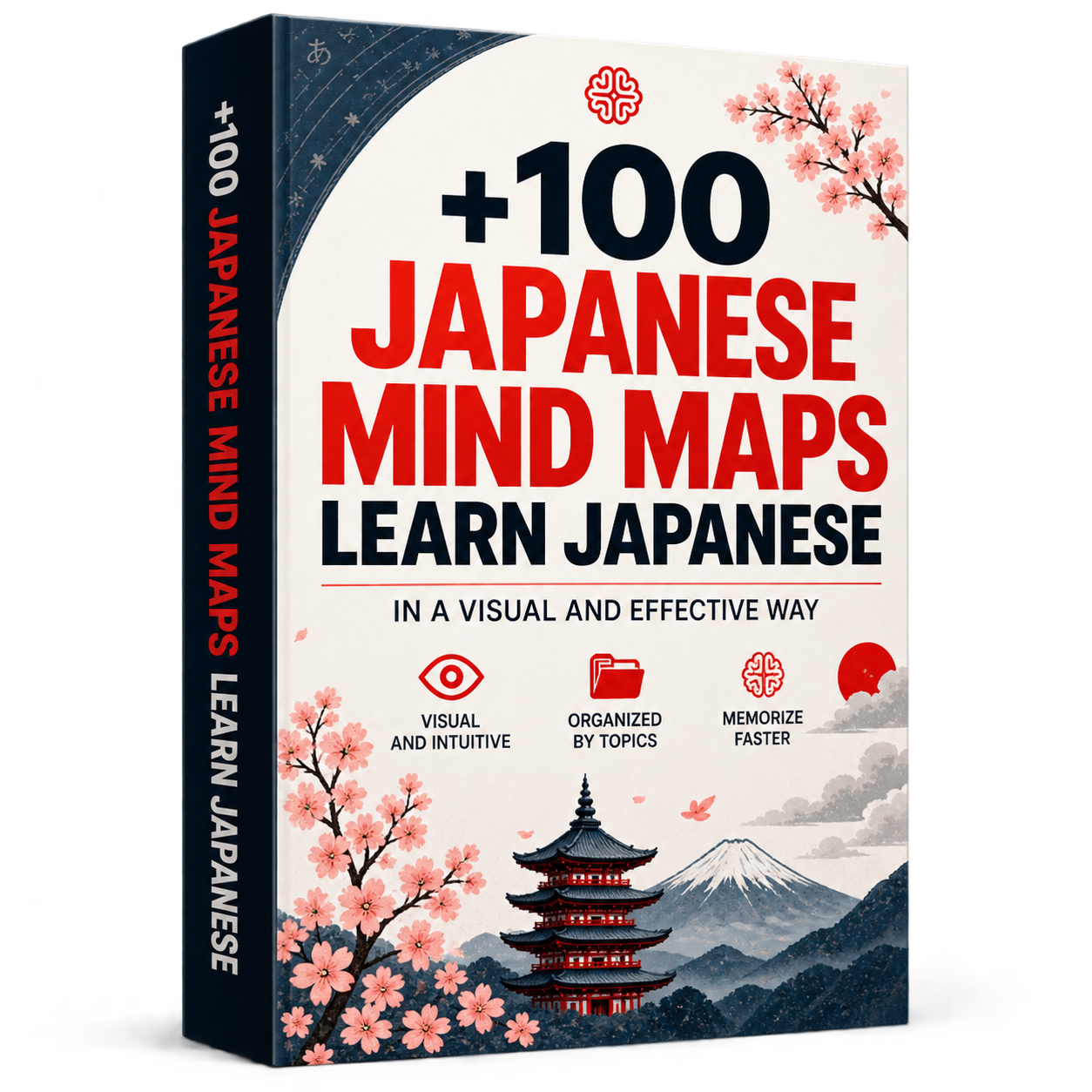 +100 Visual Mind Maps Kit to Learn Japanese